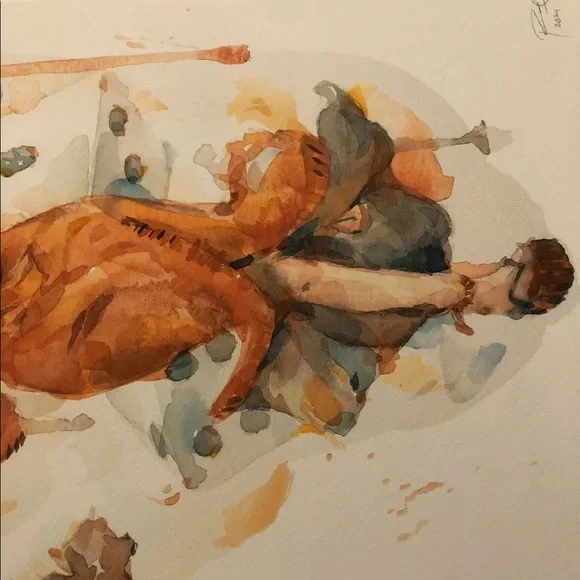 SAMURAI CHAMPLOO FUU ART PRINT FROM GEOFF PASCUAL Art & Decals